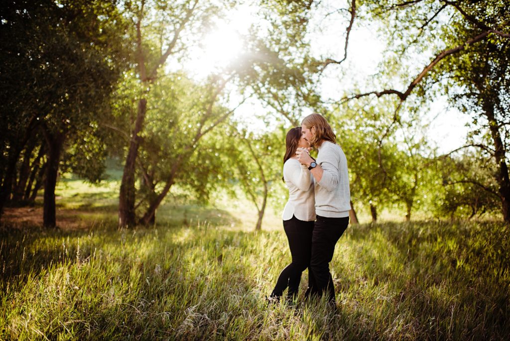 sunrise engagement session at Garden of the Gods in Colorado Springs