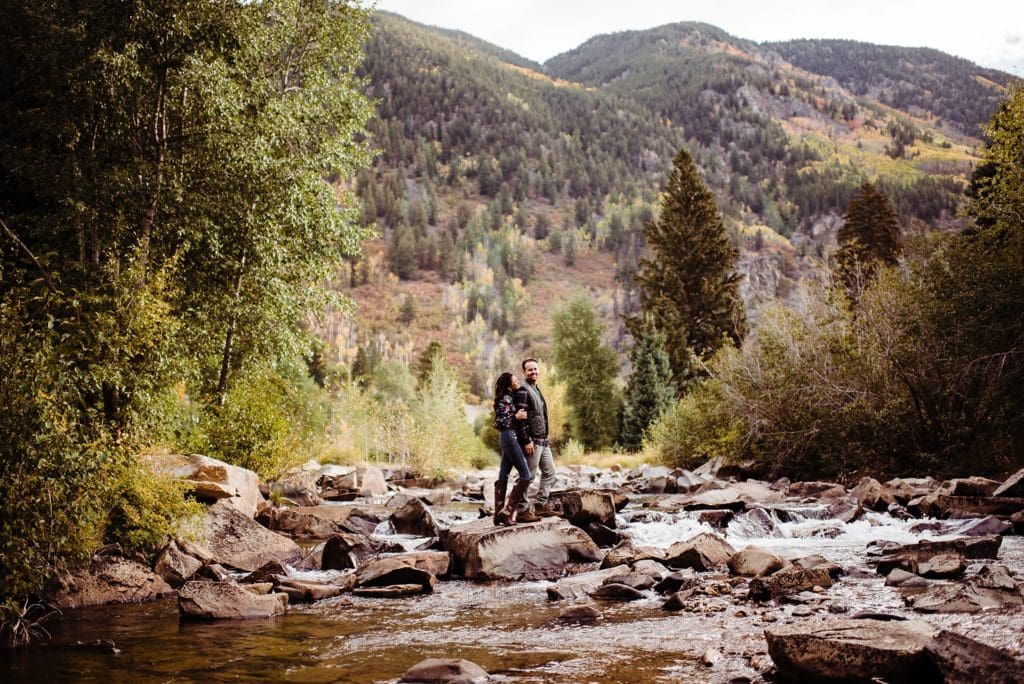 Aspen Engagement Session at Tagert Lake