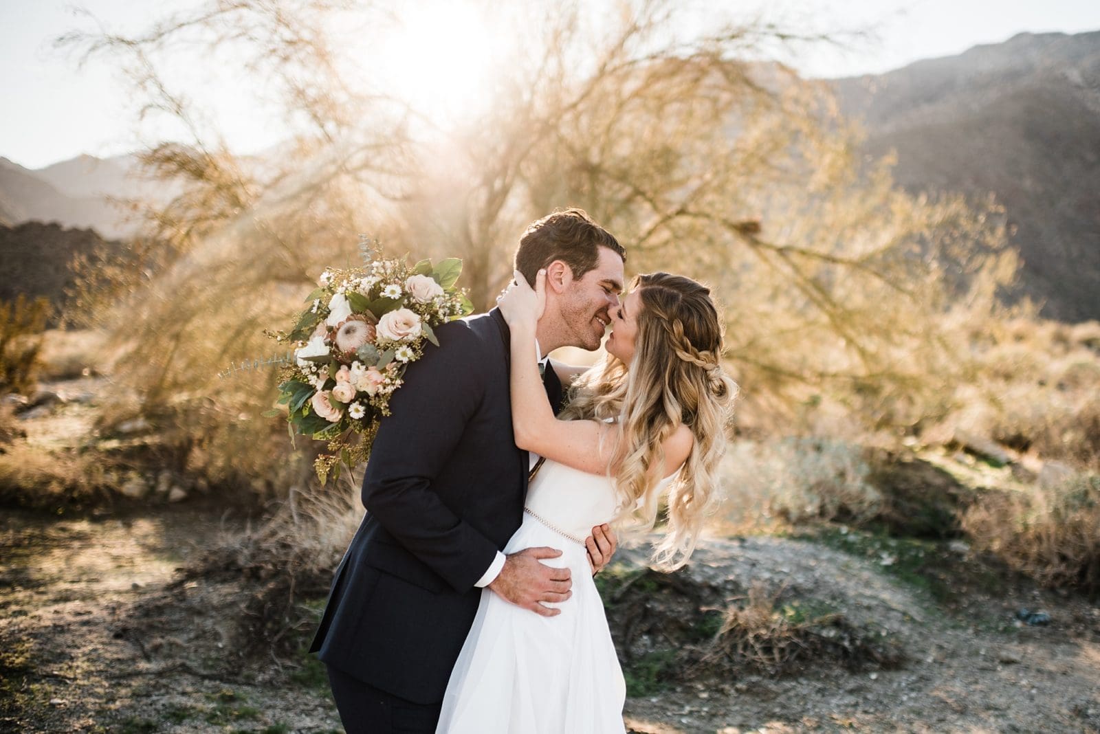 wedding photos in south palm springs in the desert