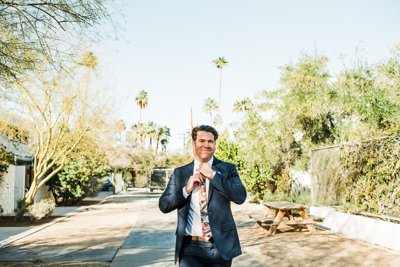 groom at the palm springs ace hotel