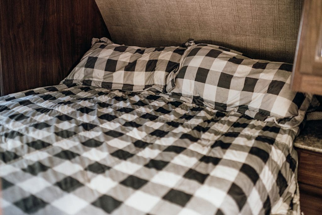 plaid bed comforter for target