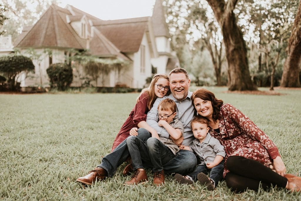 family session at christ church in st simons georgia