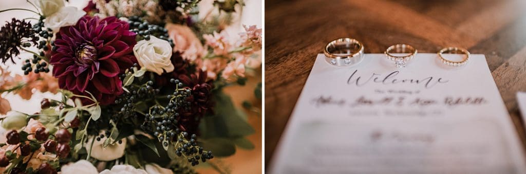 wedding ring on wedding invitations