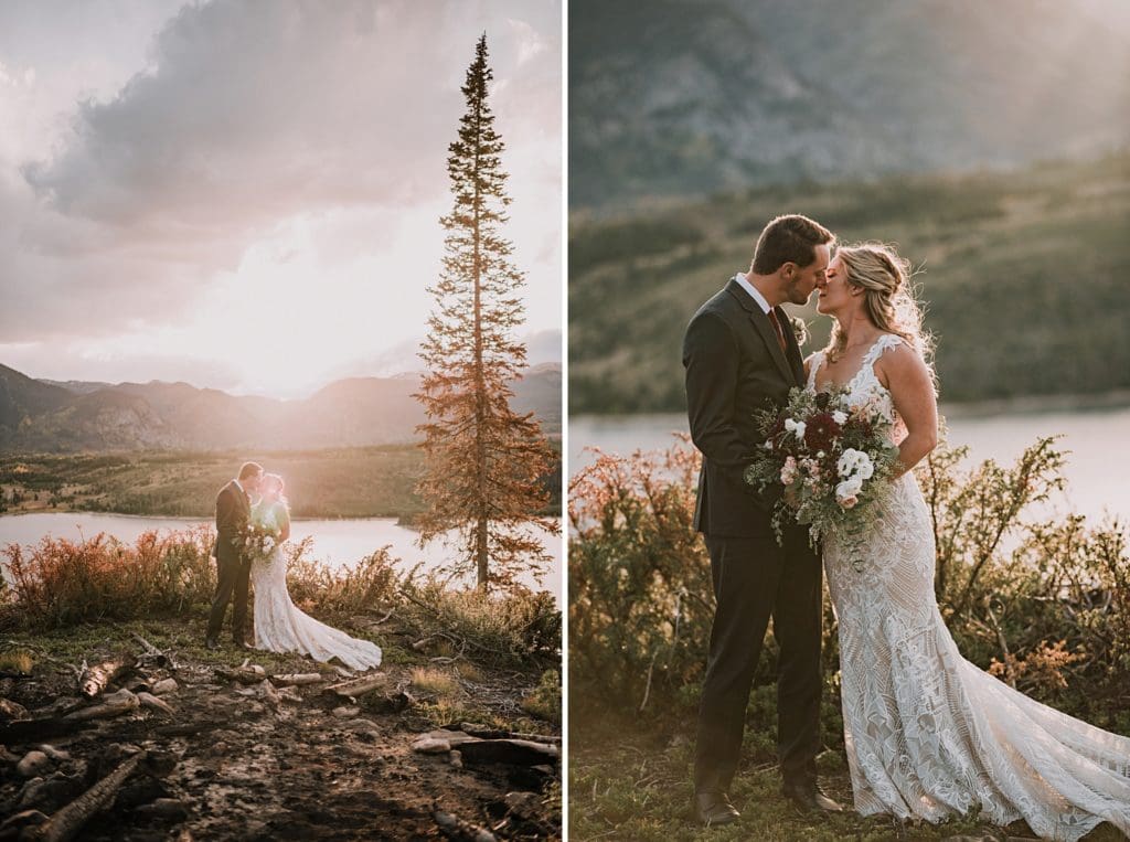 wedding photos near sapphire point in colorado