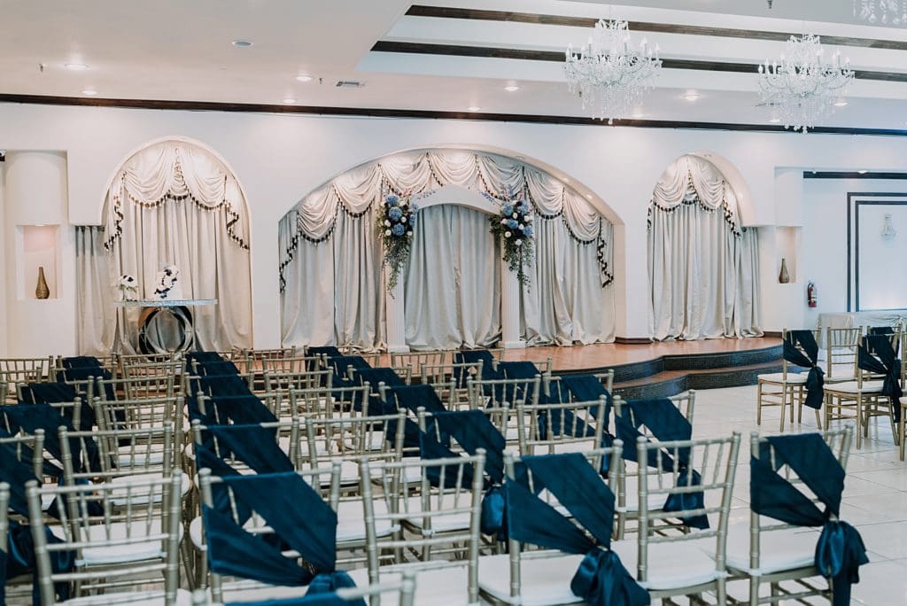 indoor wedding ceremony at sterling banquet hall #4 in pasadena texas