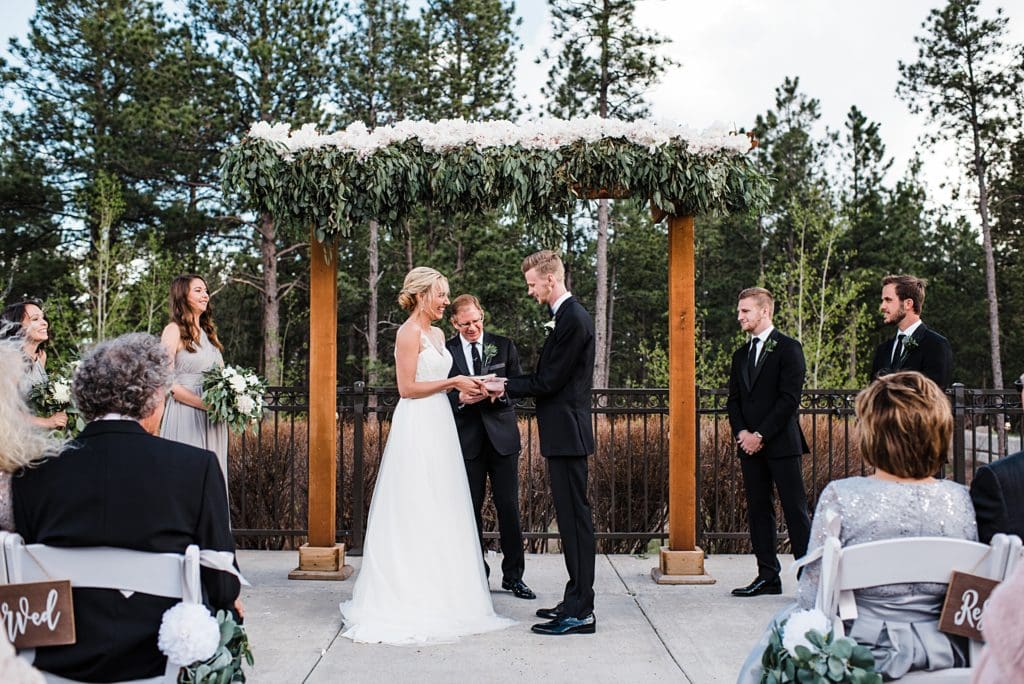 outdoor wedding ceremony set up at wedgewood black forest