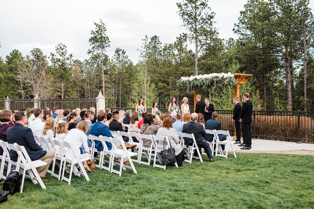 outdoor wedding ceremony set up at wedgewood black forest