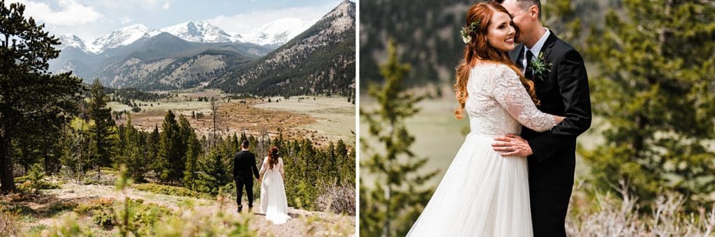 wedding photos in rocky mountain national park