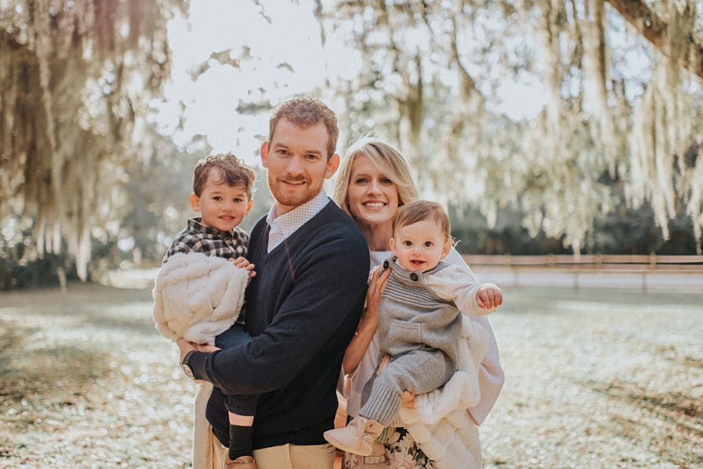 family photos with oaks and spanish moss