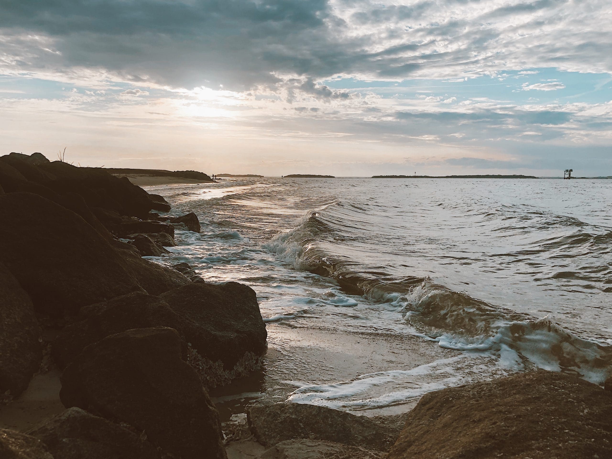 Sunset at fort clinch in Florida