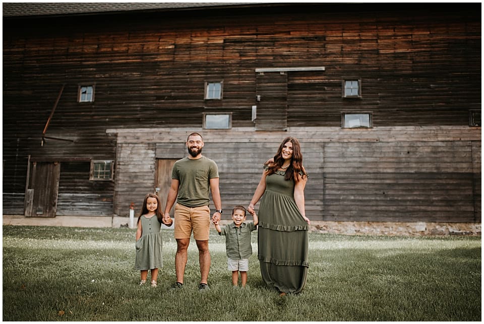 family session at white river county park