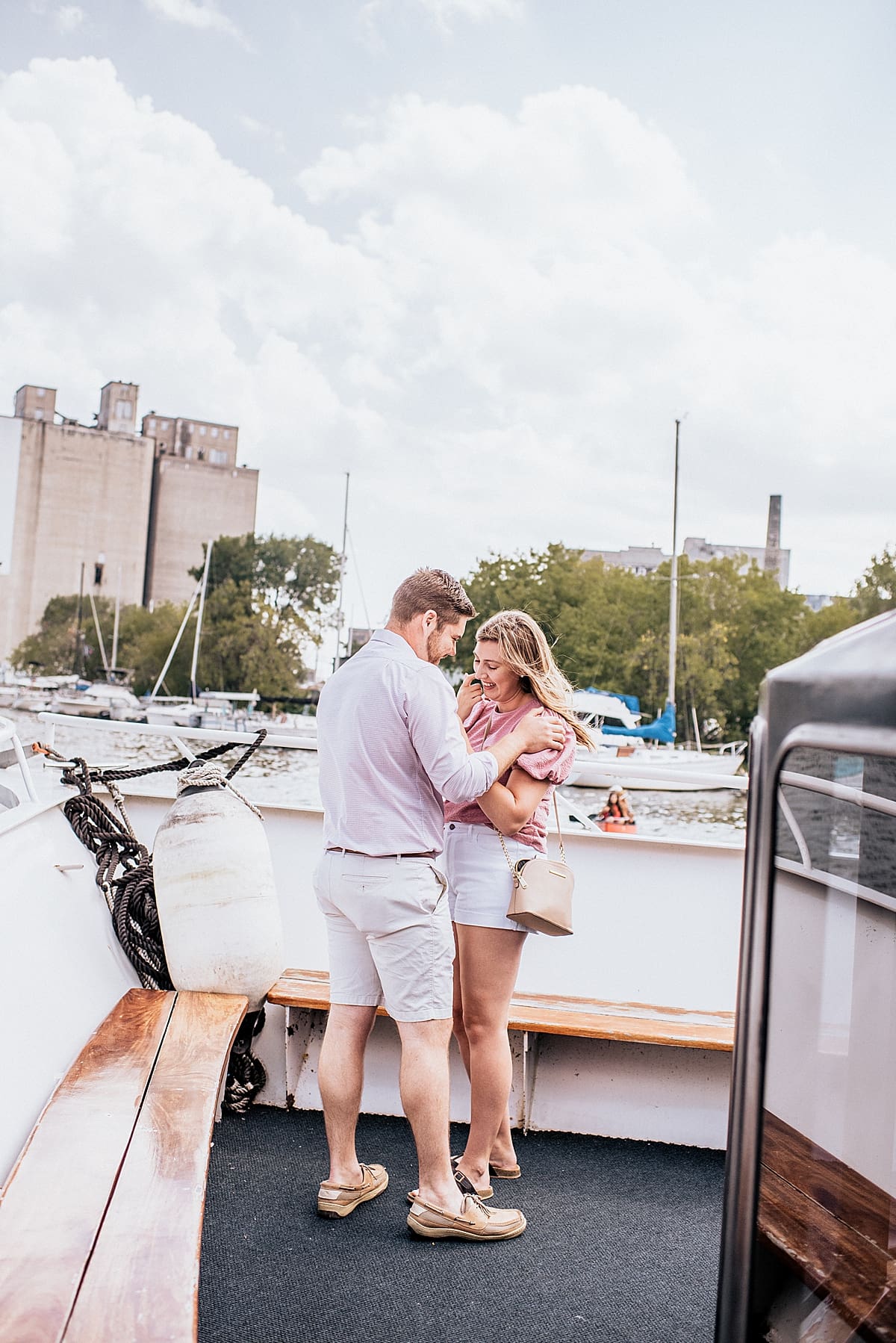 Surprise Proposal on the Milwaukee River by Ashley Durham Photography
