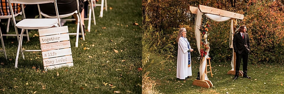 backyard wedding in wisconsin
