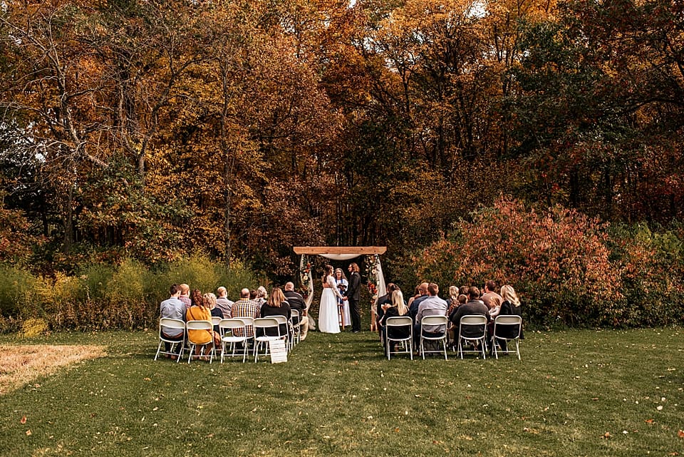 intimate autumn wedding in east troy wisconsin