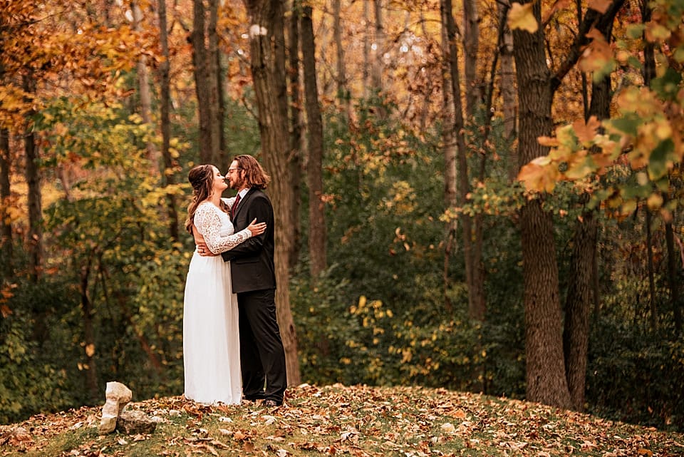 intimate elopement autumn wisconsin