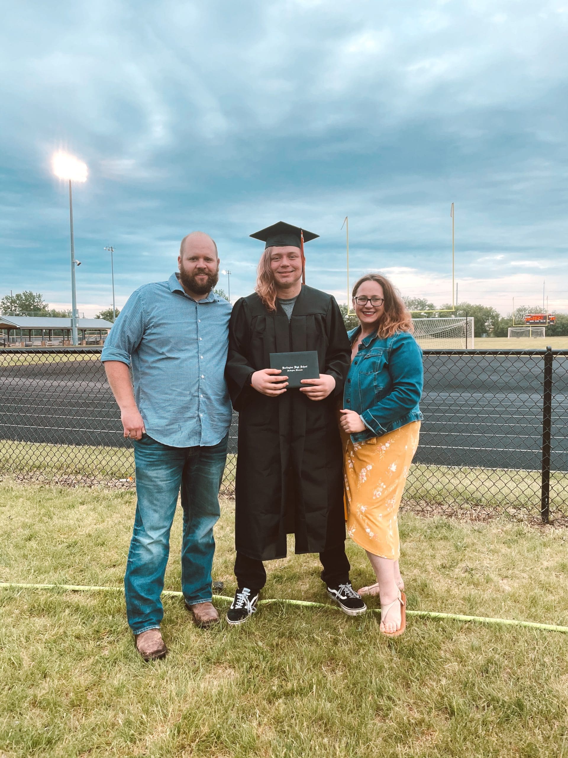 oldest son graduating high school