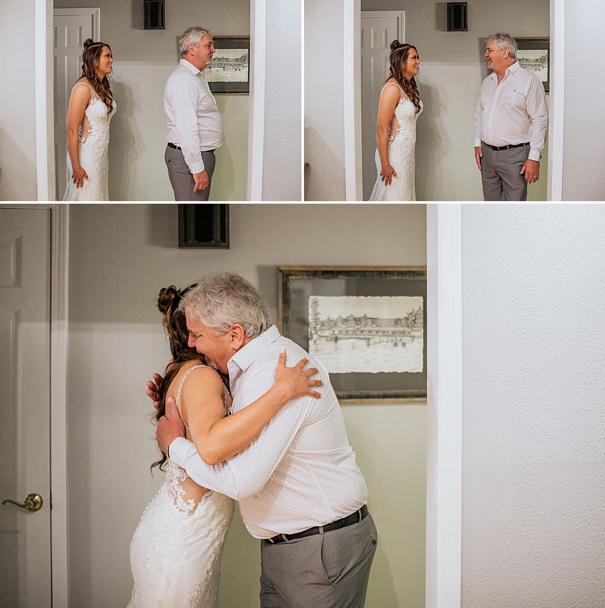 first look with father of the bride 