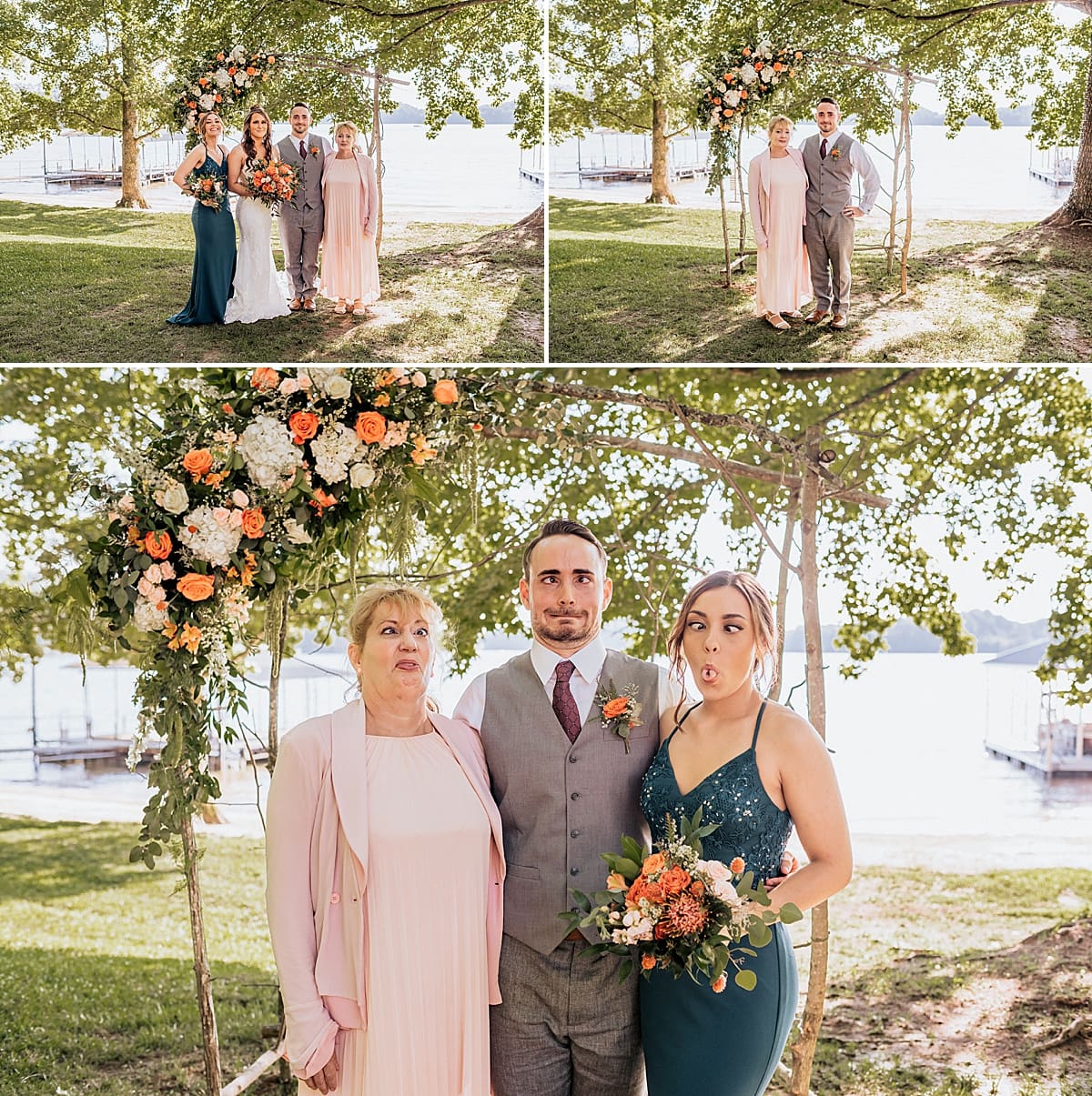 groom portraits with her family