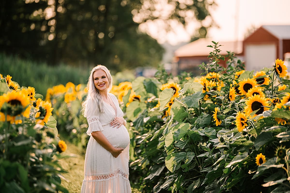 pregnancy photos in sunflower fields