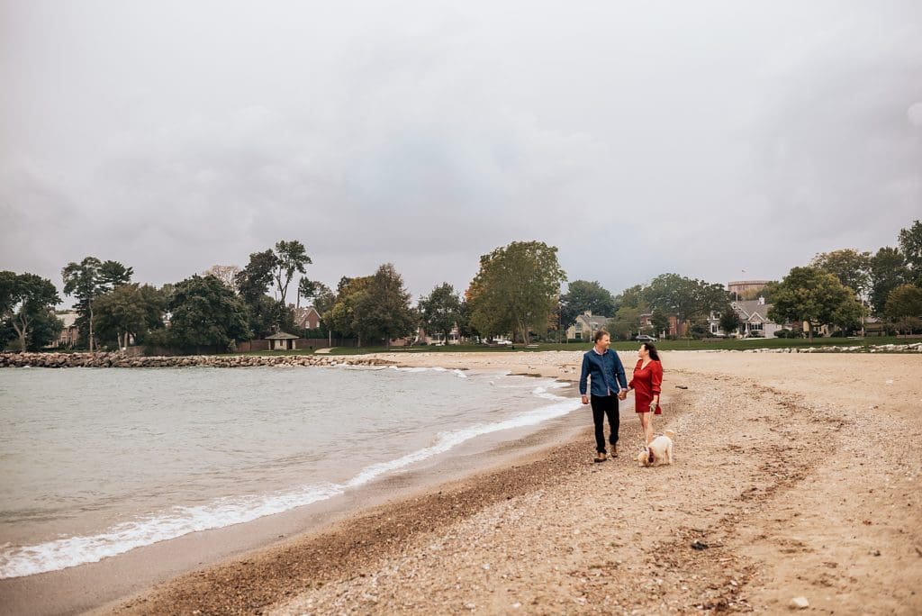 engagement session in october in kenosha