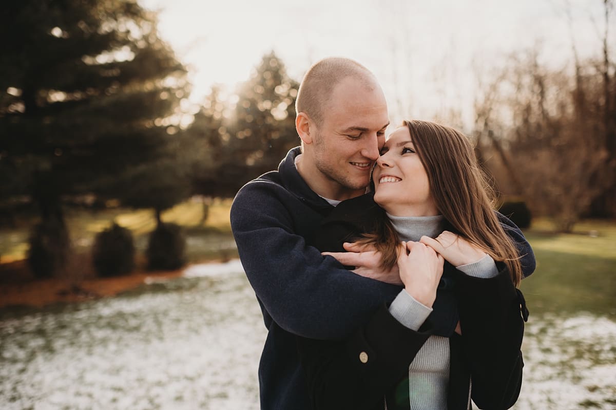 engagement session at boxed and burlap in delavan wisconsin