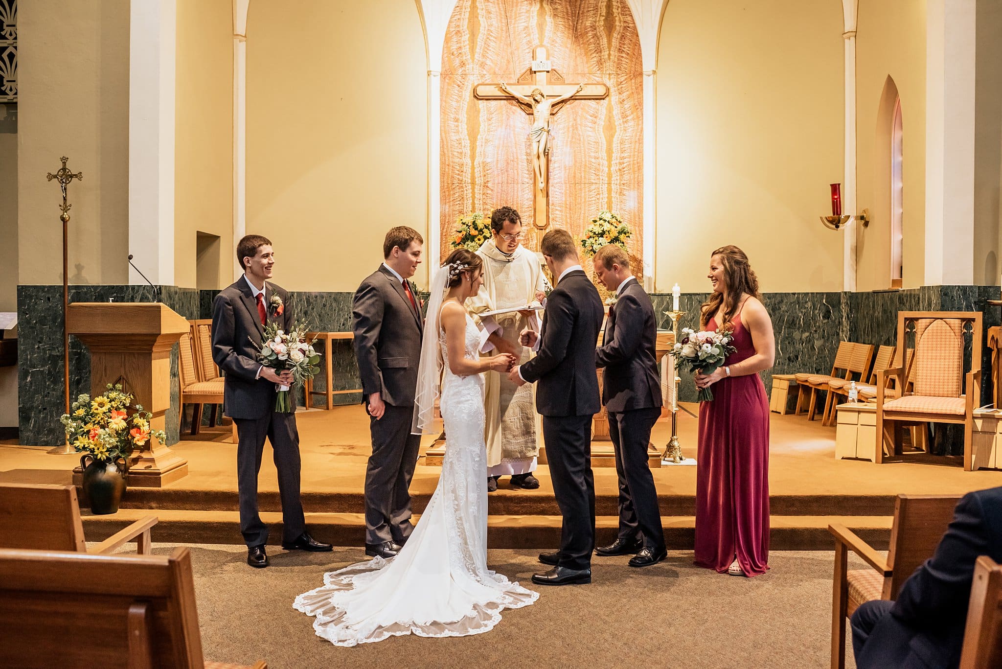 Catholic wedding Elkhorn St Patricks Parish