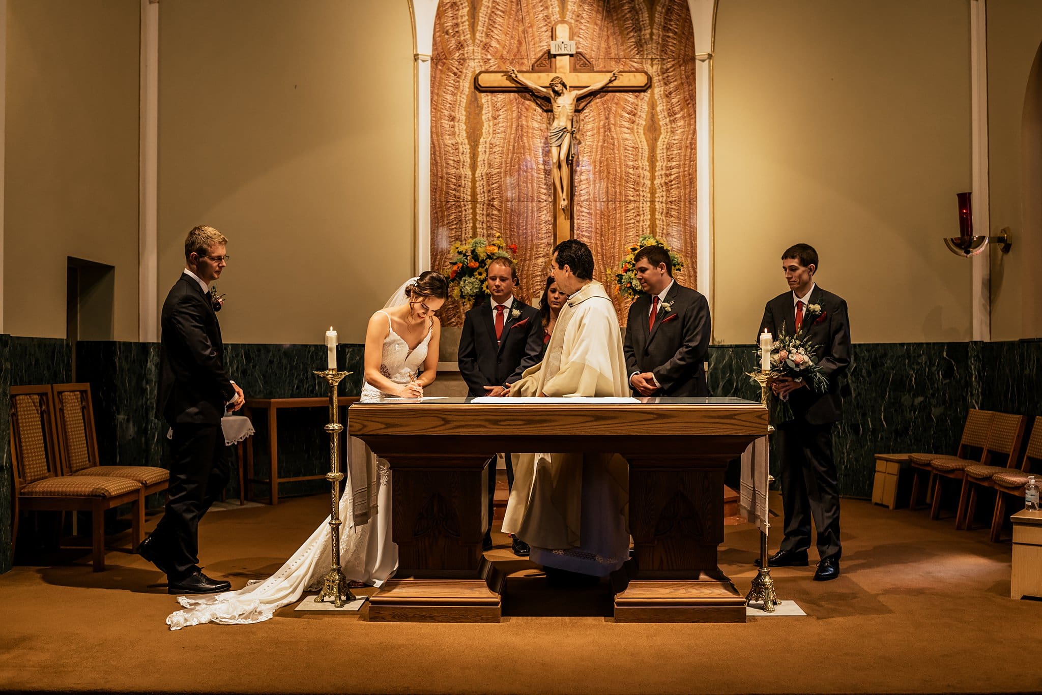 Catholic wedding Elkhorn St Patricks Parish