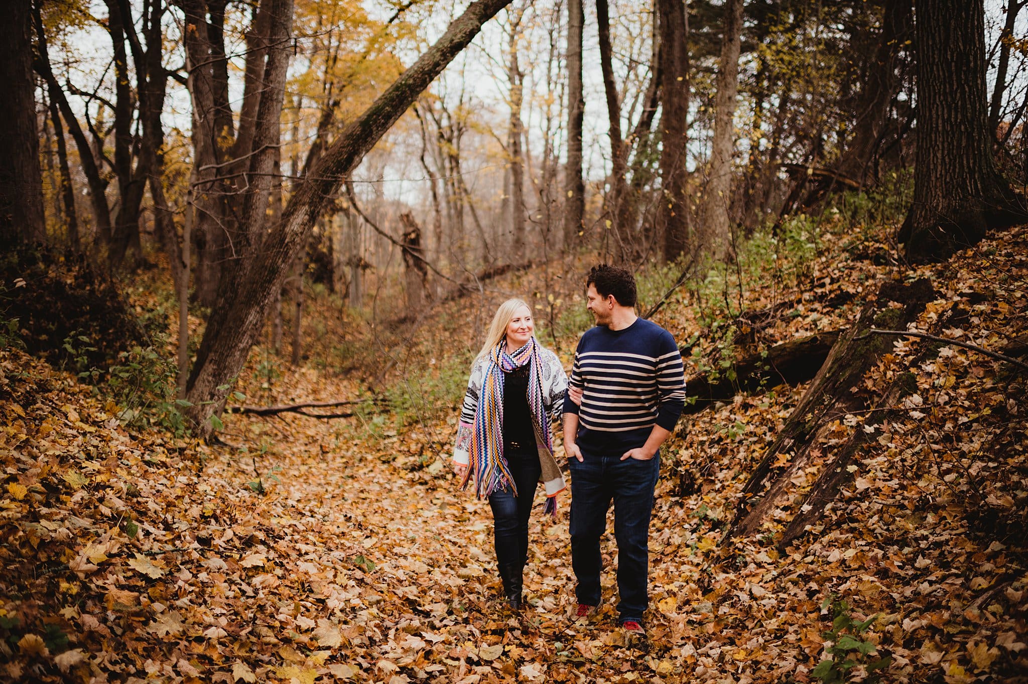 engagement session at doctor friends park in bayside wisconsin