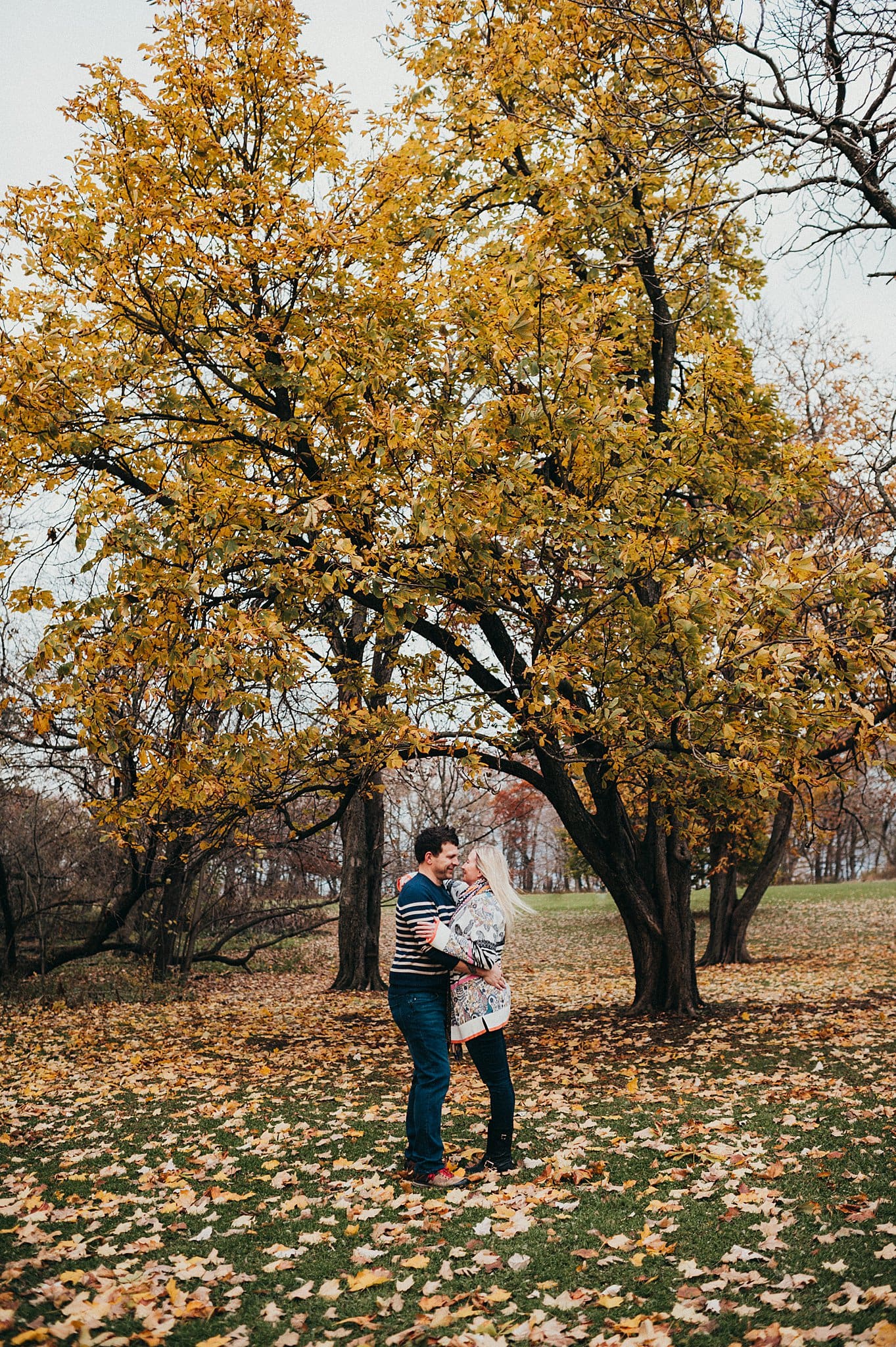 engagement session at doctor friends park in bayside wisconsin