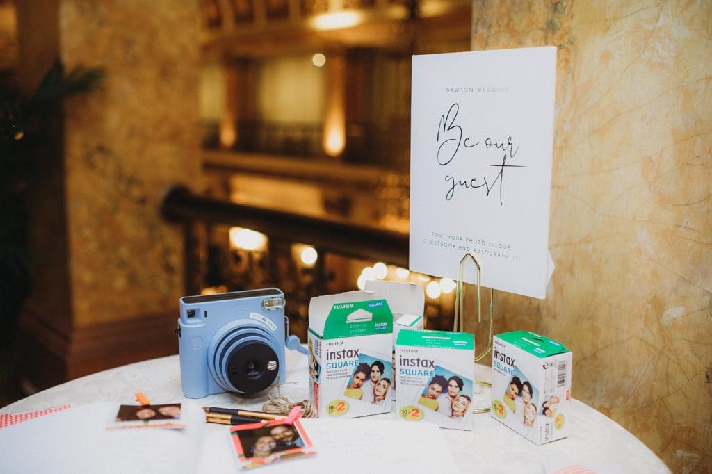 polaroid guest book for weddings