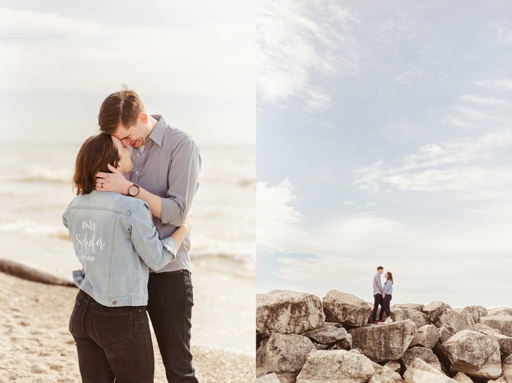 mckinley marina couples session in milwaukee