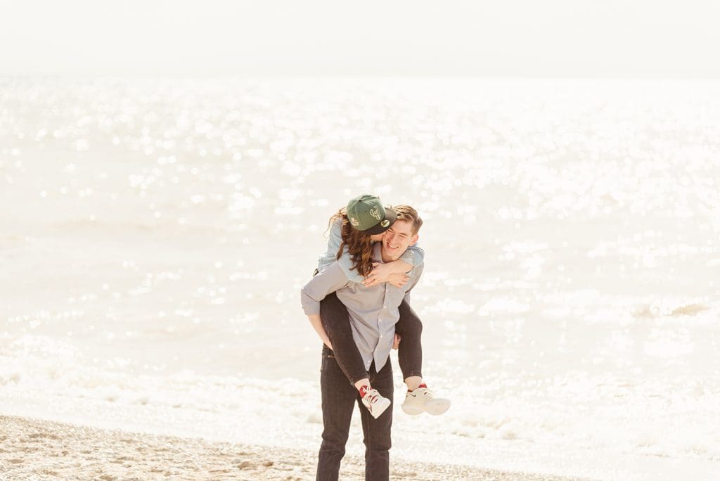 mckinley marina couples session in milwaukee