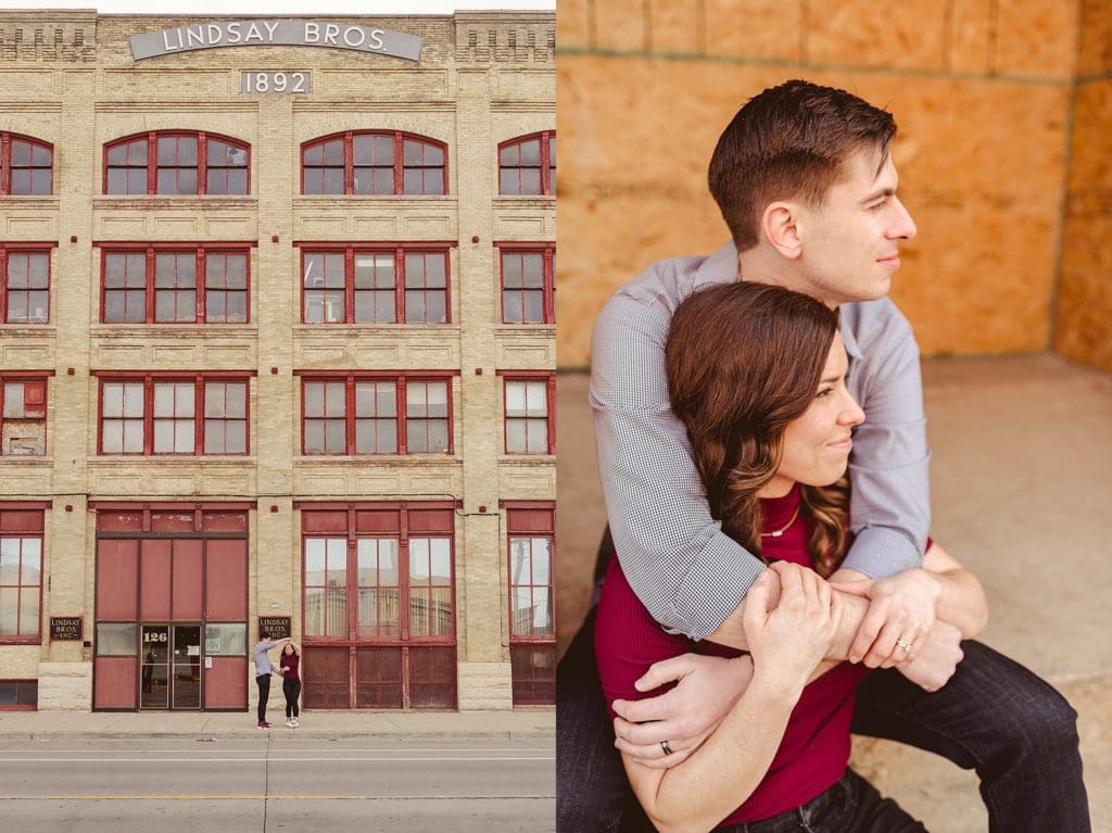 downtown milwaukee couples session