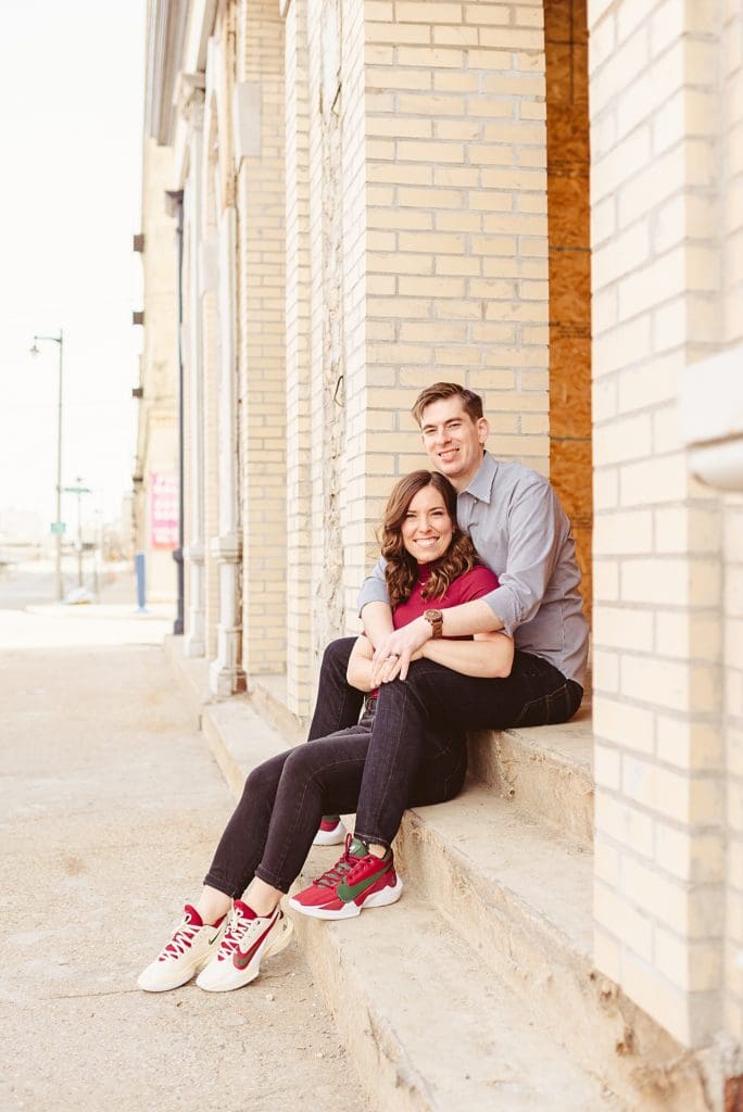 downtown milwaukee couples session