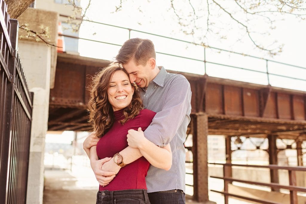 downtown milwaukee couples session