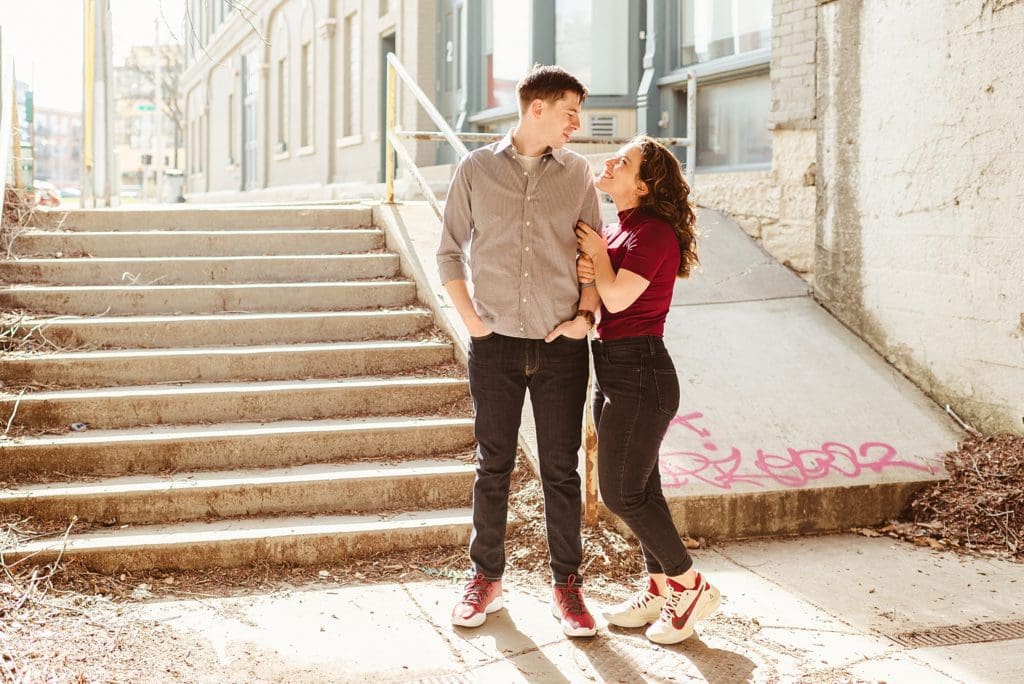 downtown milwaukee couples session