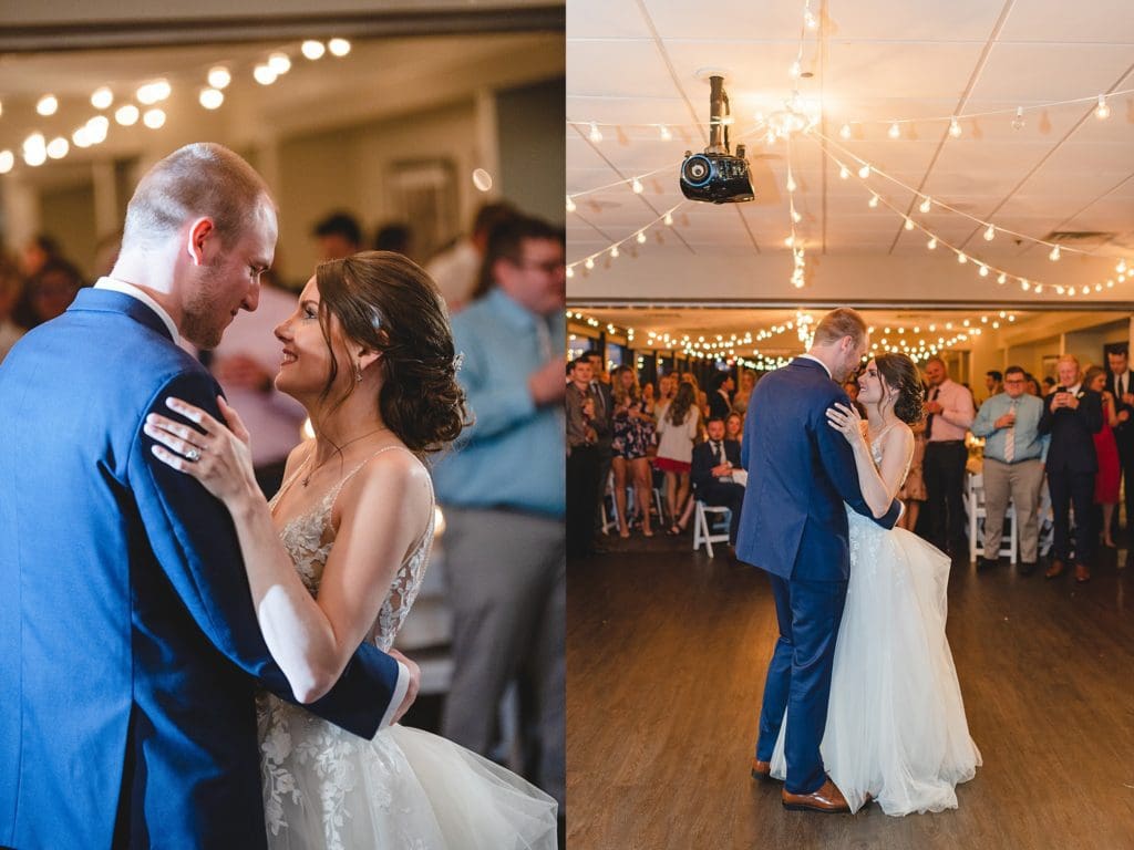 first dance wedding photos for madison country club wedding photographer
