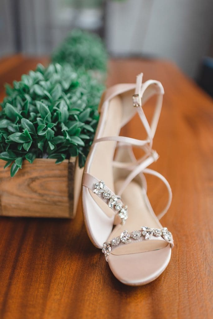 bridal flat shoes with rhinestones