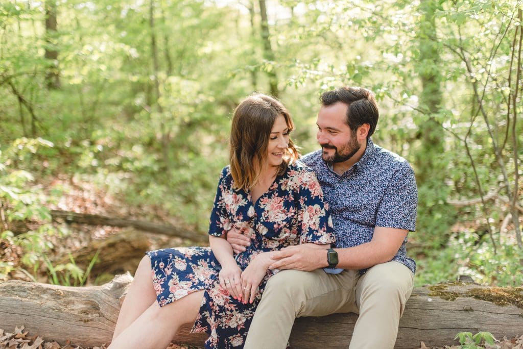 petrifying springs park engagement session
