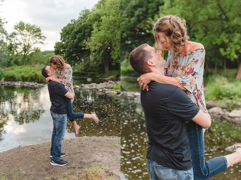 southern wisconsin engagement photography session