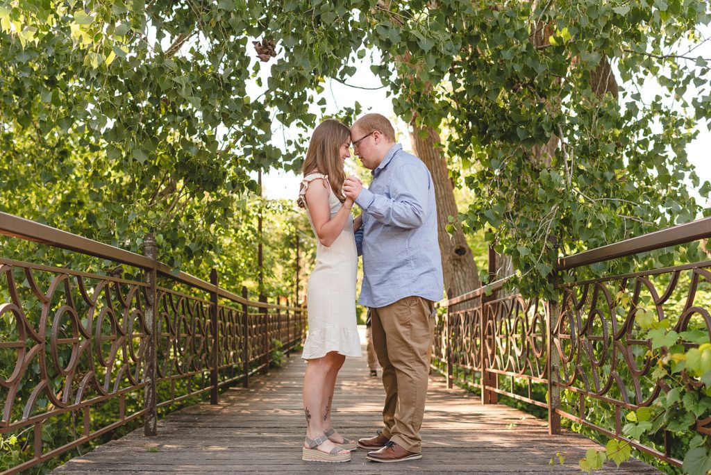summer engagement photos in madison wisconsin