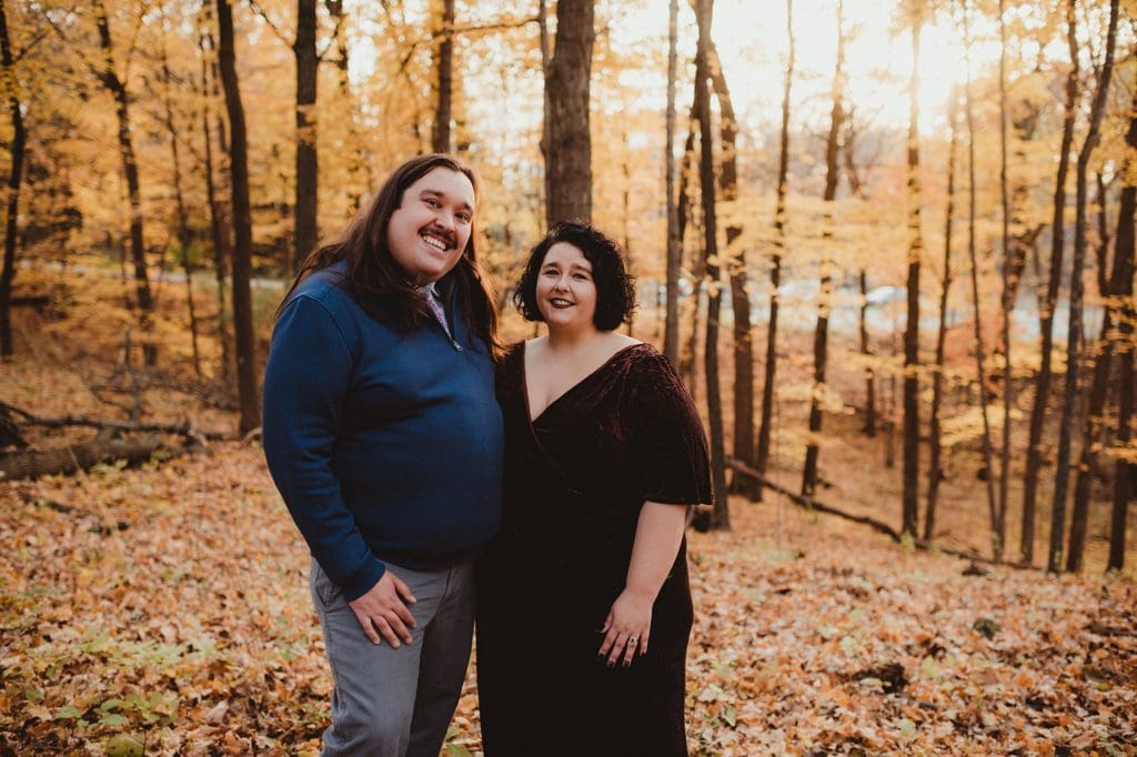 fall engagement session in wisconsin