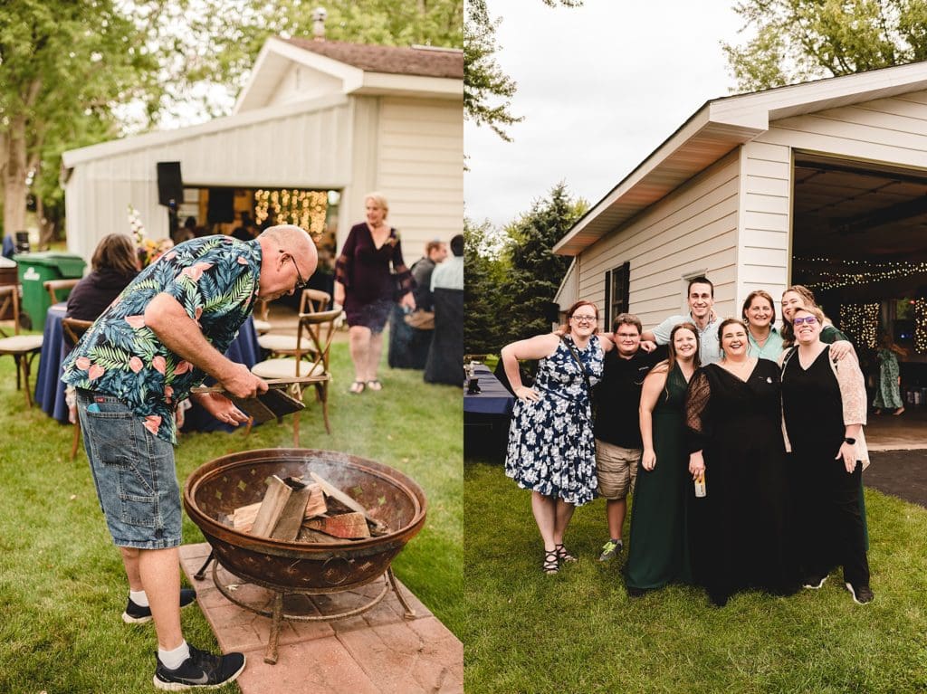 backyard wedding reception 