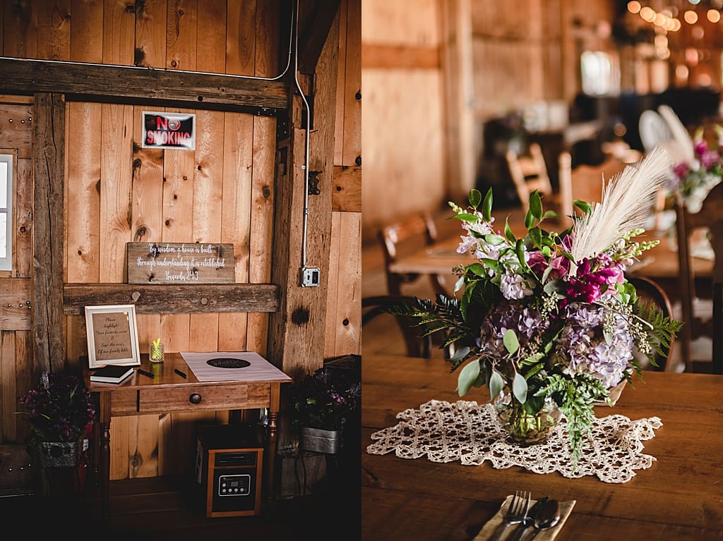 indoor wedding reception decor