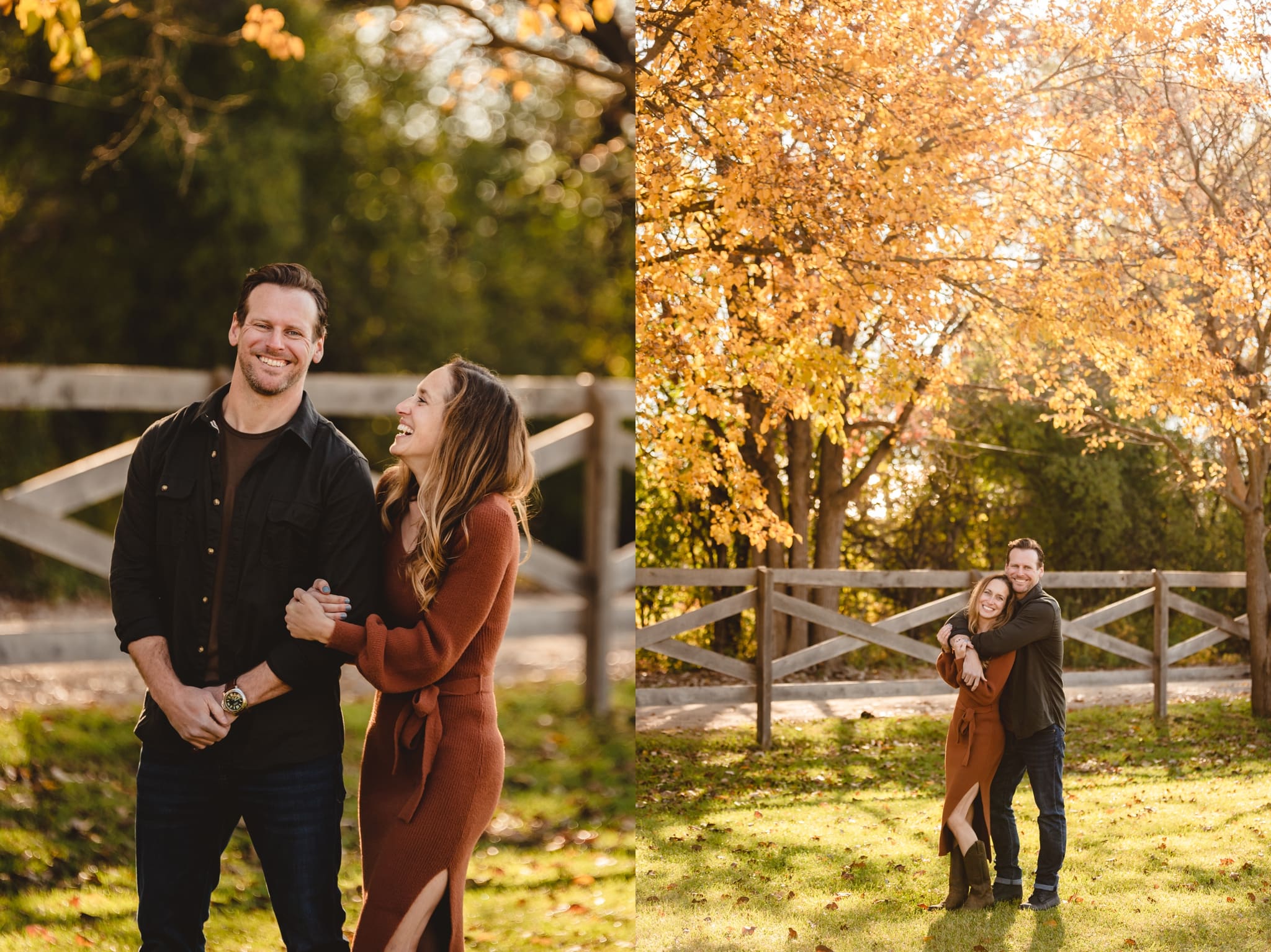 fall couples photos in illinois
