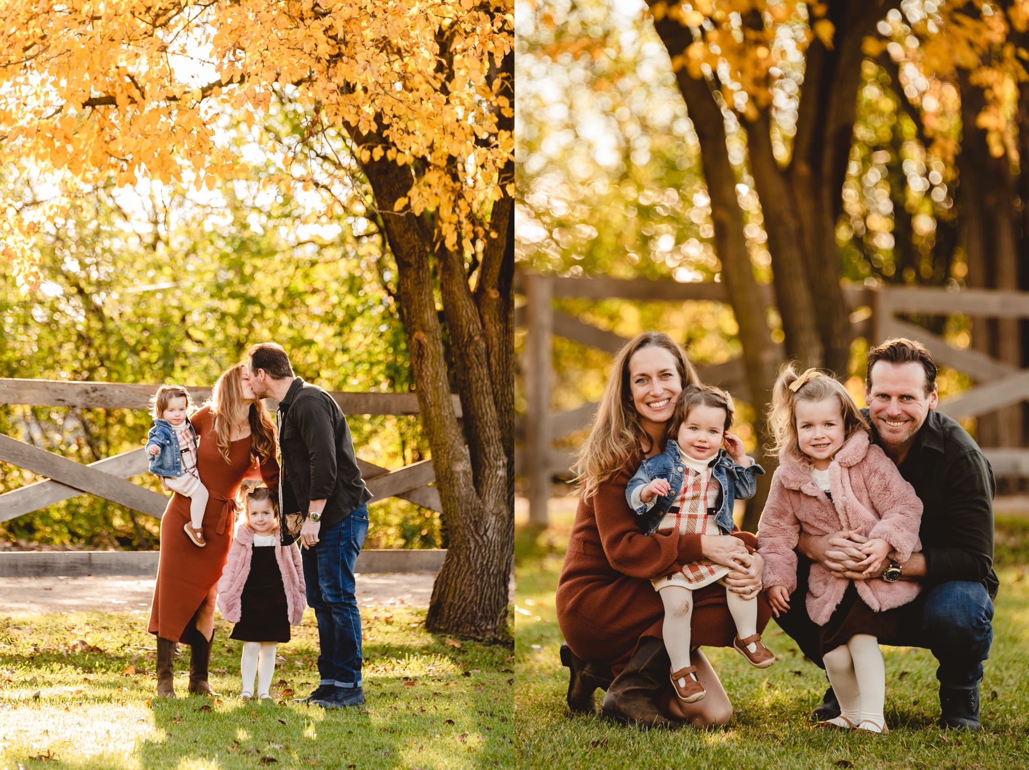 family photos at foxcreek stables in wauconda illinois