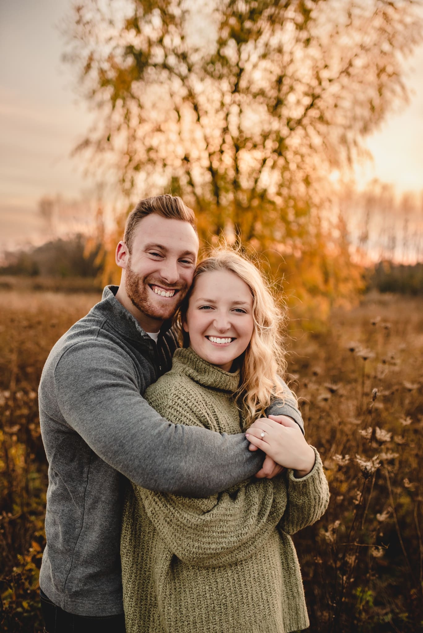 november engagement session in wisconsin