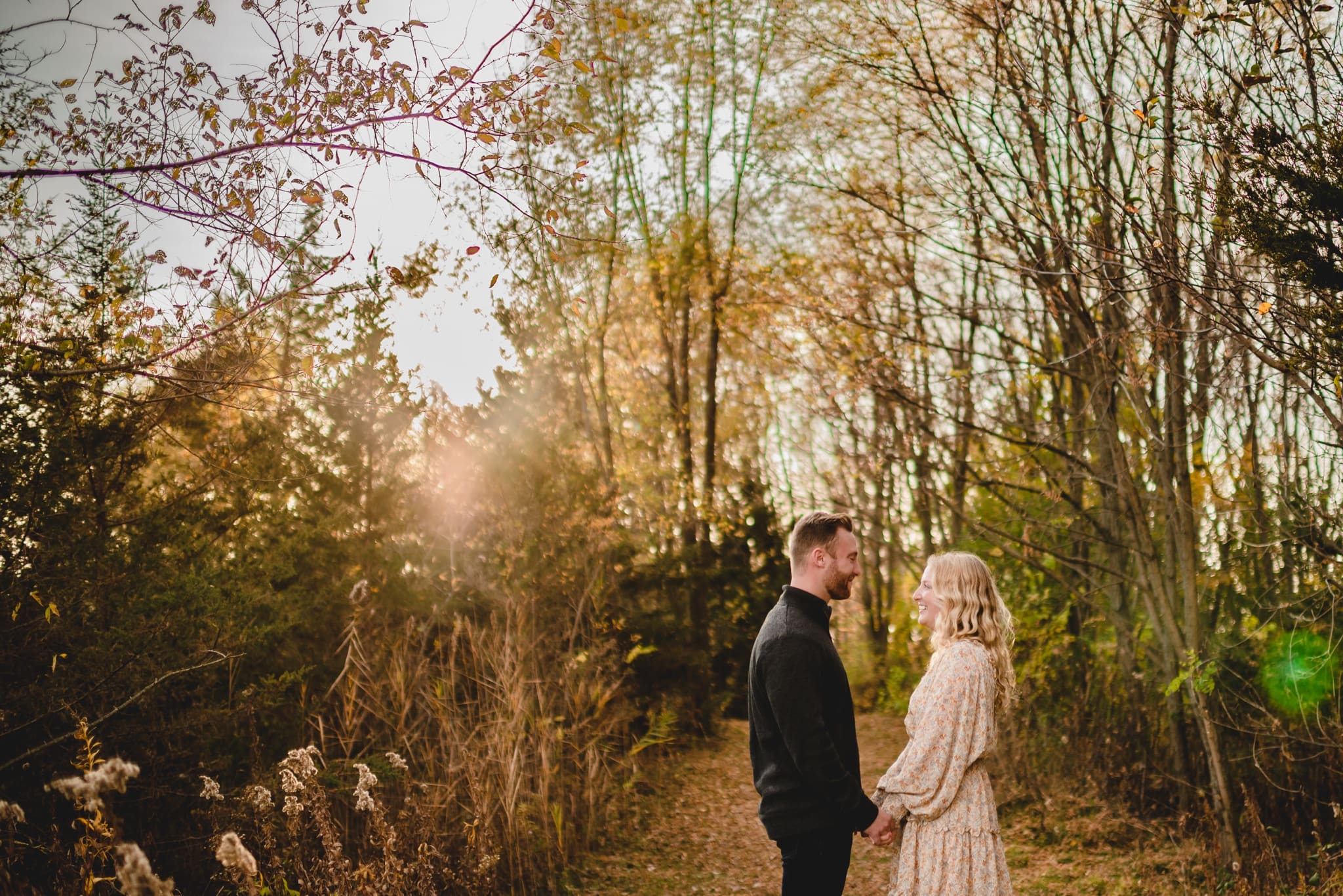 november engagement session in wisconsin