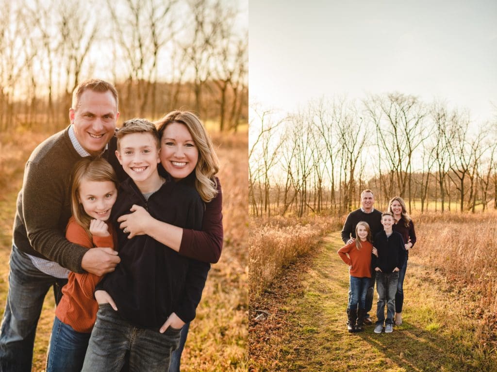 wisconsin family photo session in early november
