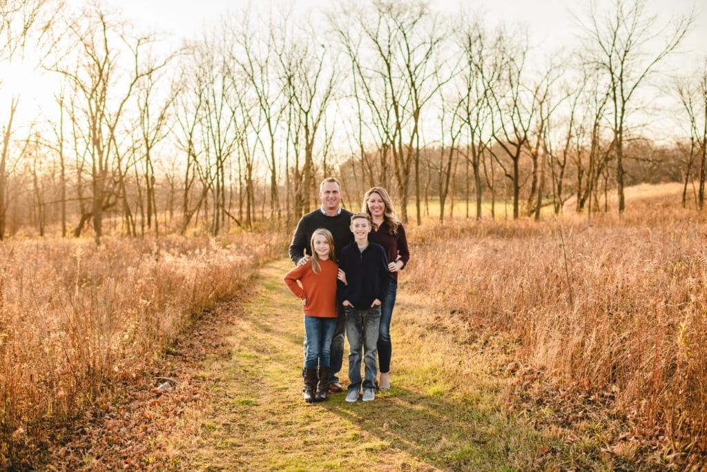 wisconsin family photo session in early november